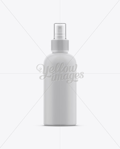 100ml Matte Plastic Sprayer Bottle Mockup