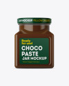 Glass Chocolate Spread Jar Mockup