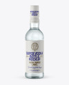 Clear Glass Vodka Bottle Mockup