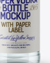 Clear Glass Vodka Bottle Mockup Clear Glass Vodka Bottle Mockup