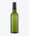 Green Glass Bottle W/ Whisky Mockup