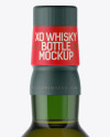 Green Glass Whiskey Bottle Mockup