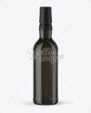 Dark Green Glass Bottle w/ Whisky Mockup Dark Green Glass Bottle w/ Whisky Mockup