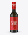 Dark Green Glass Bottle w/ Whisky Mockup Dark Green Glass Bottle w/ Whisky Mockup