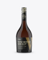Amber Glass Wine Bottle Mockup