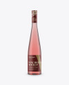 Glass Pink Wine Bottle Mockup