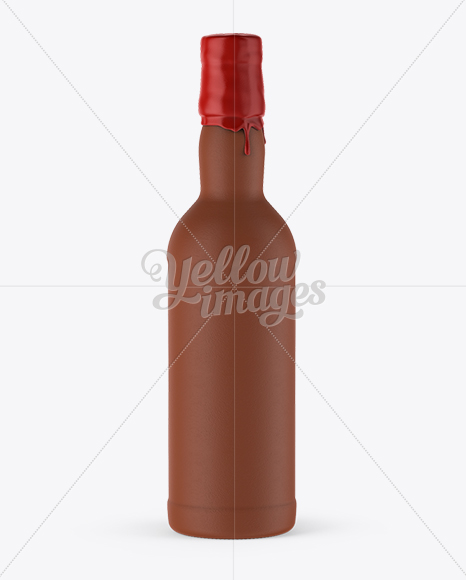 Clay Bottle With Wax Top Mockup