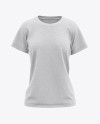 Women's Heather Relaxed Fit T-shirt Mockup - Front View