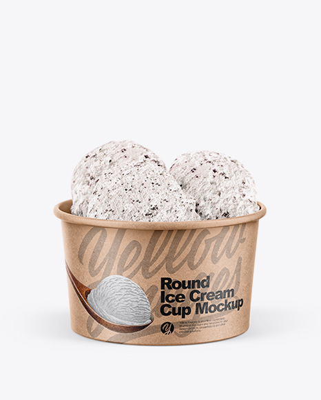 Kraft Ice Cream Cup Mockup