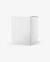 Paper Box Mockup - Half Side View