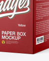 Paper Box Mockup - Half Side View