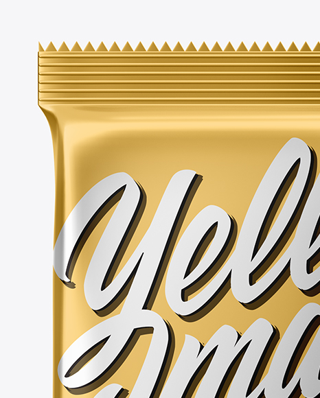 Metallic Snack Bar Mockup