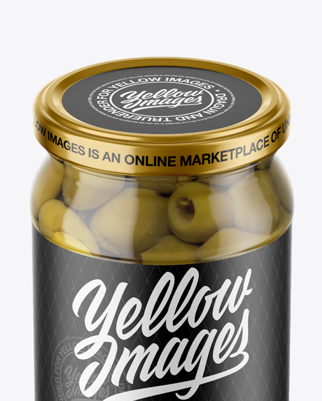 Olives Jar Mockup