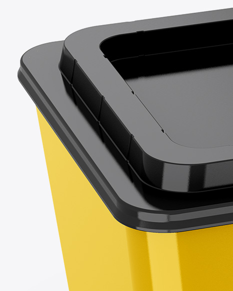 Glossy Plastic Container Mockup