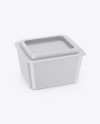 Matte Plastic Container Mockup