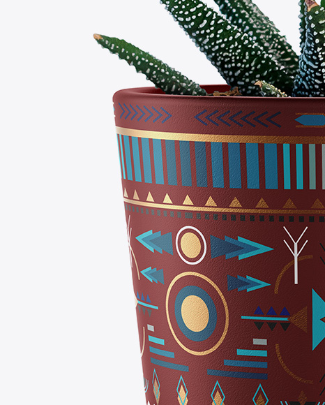 Ceramic Plant Pot Mockup