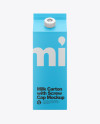 Milk Carton with Screw Cap Mockup