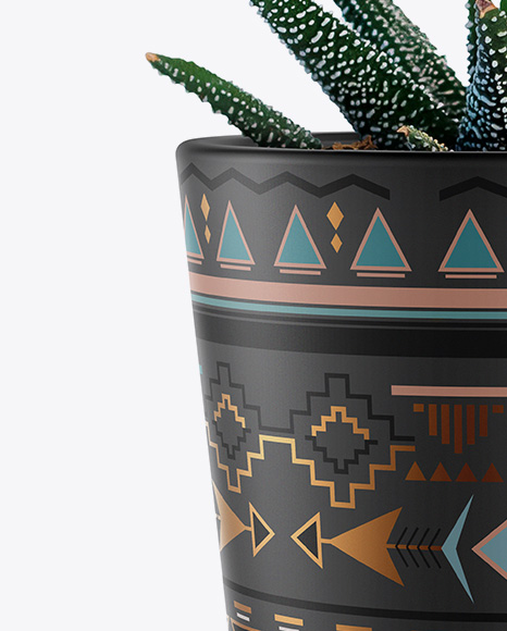 Matte Plant Pot Mockup