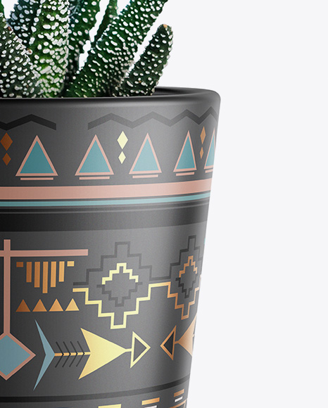 Matte Plant Pot Mockup