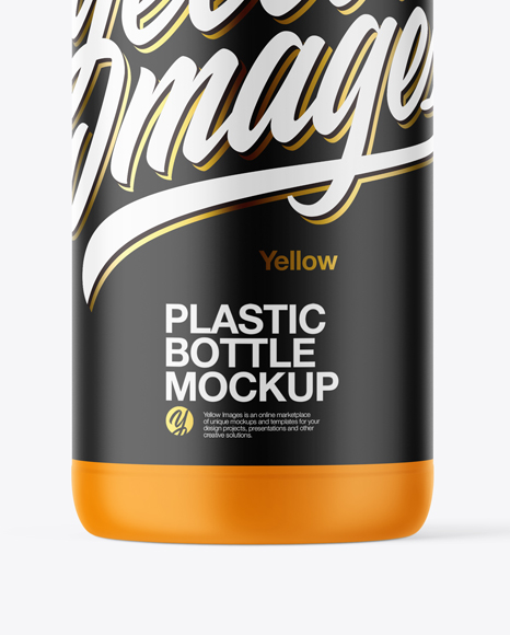 Matte Plastic Bottle Mockup