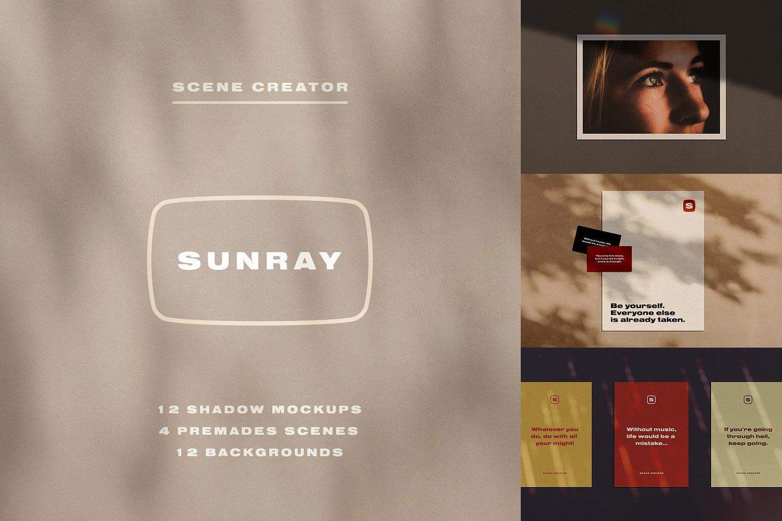 Sunray Stationery Shadow Mockups Sunray Stationery Shadow Mockups