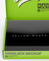 Opened Glossy Paper Box Mockup