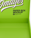 Opened Glossy Paper Box Mockup