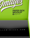 Opened Glossy Paper Box Mockup