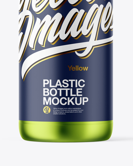 Metallic Plastic Bottle Mockup Metallic Plastic Bottle Mockup
