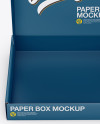 Opened Matte Paper Box Mockup