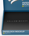 Opened Matte Paper Box Mockup