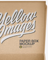 Opened Kraft Paper Box Mockup