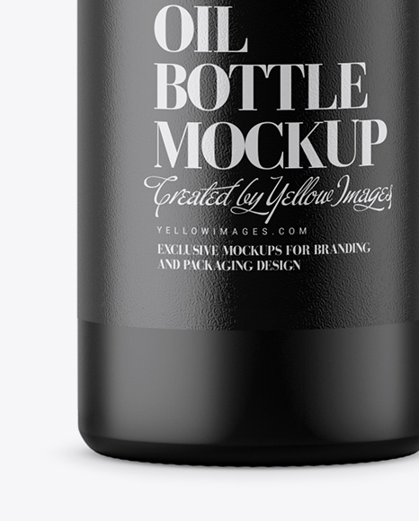 Matte Olive Oil Bottle Mockup