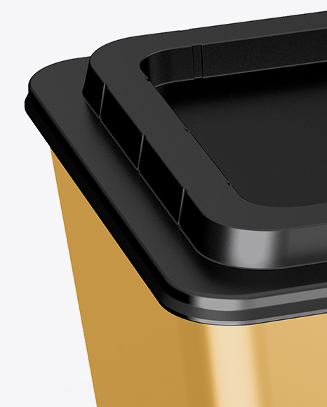 Metallized Plastic Container Mockup