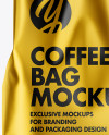 Matte Metallic Coffee Bag Mockup