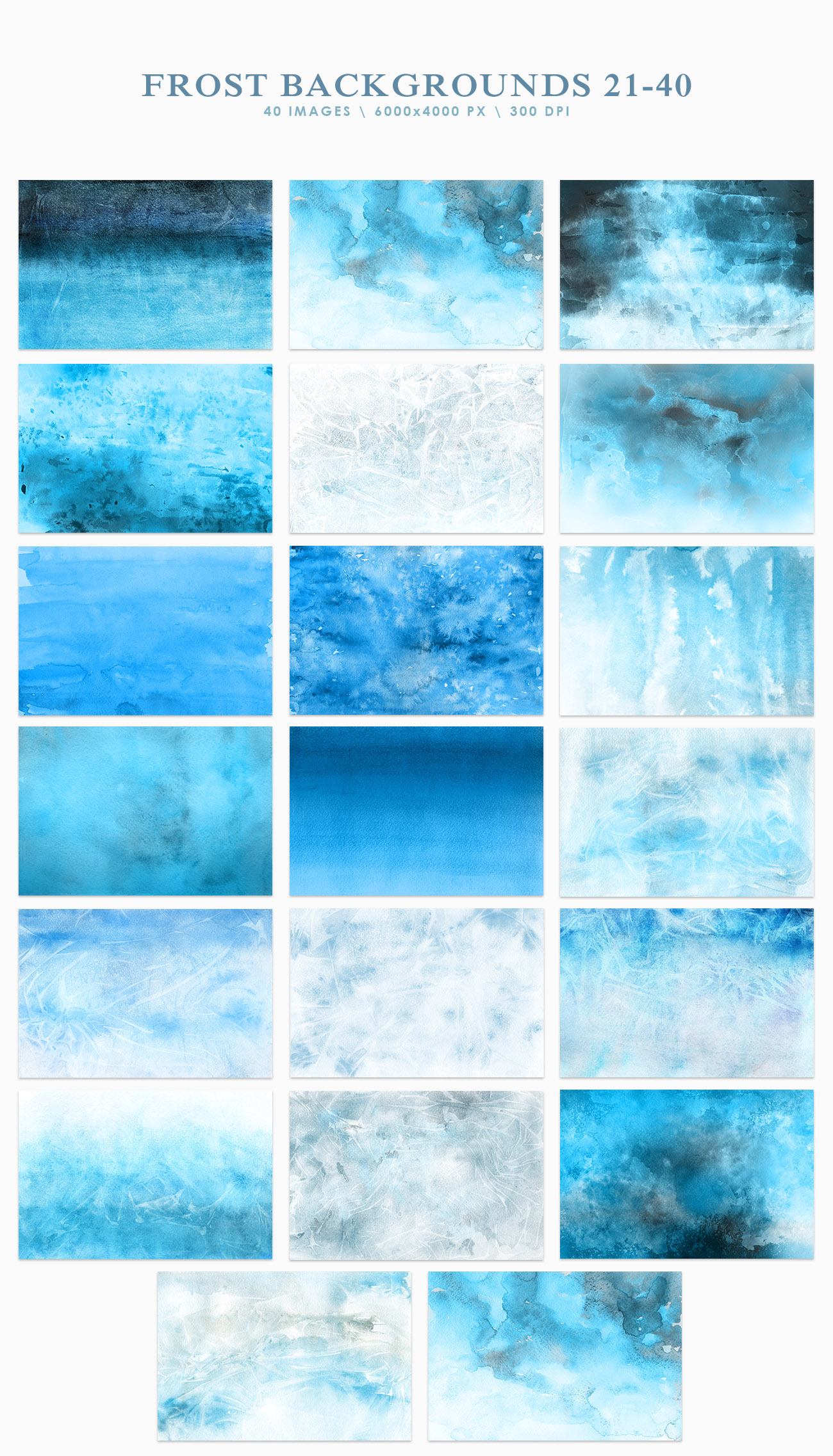 Frost Watercolor Backgrounds Frost Watercolor Backgrounds