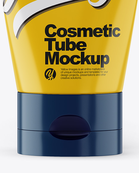 Glossy Cosmetic Tube Mockup