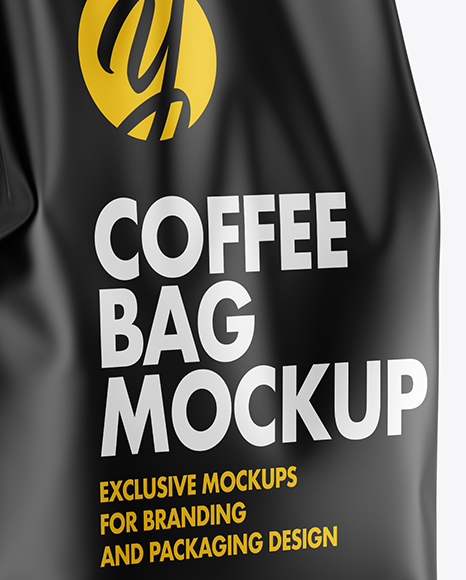 Matte Coffee Bag Mockup