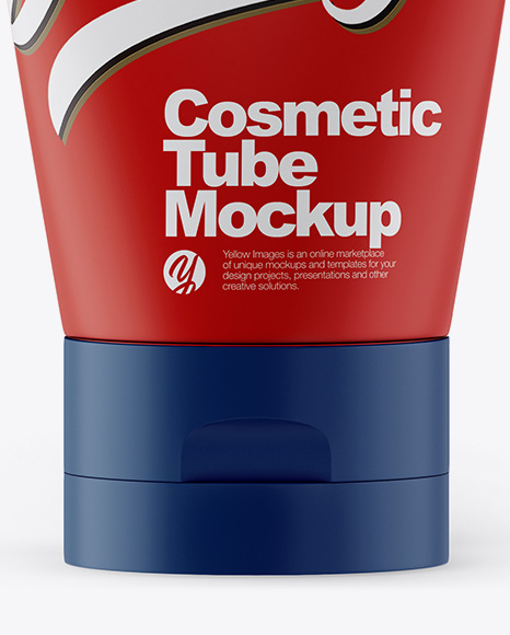 Matte Cosmetic Tube Mockup