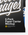 6-Pack Paper Carrier Mockup