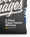 6-Pack Paper Carrier Mockup