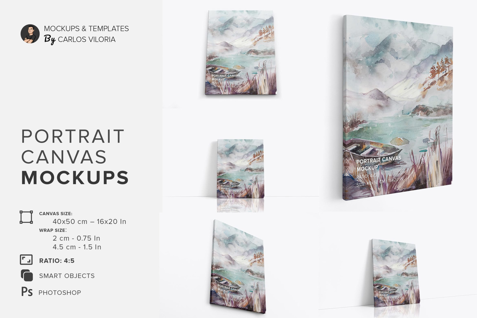 Canvas Mockups Bundle 1