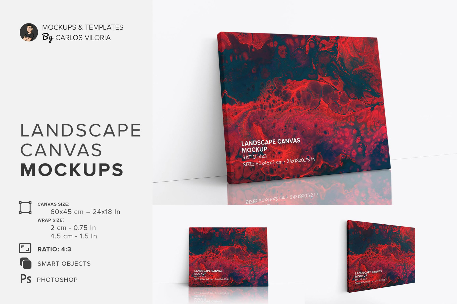 Canvas Mockups Bundle 1