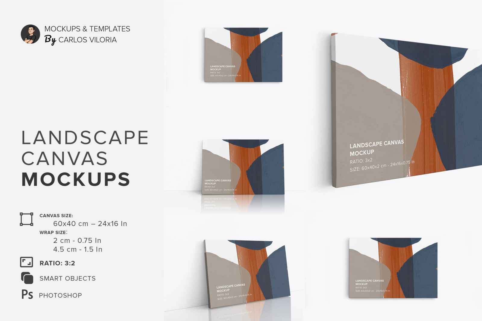 Canvas Mockups Bundle 1