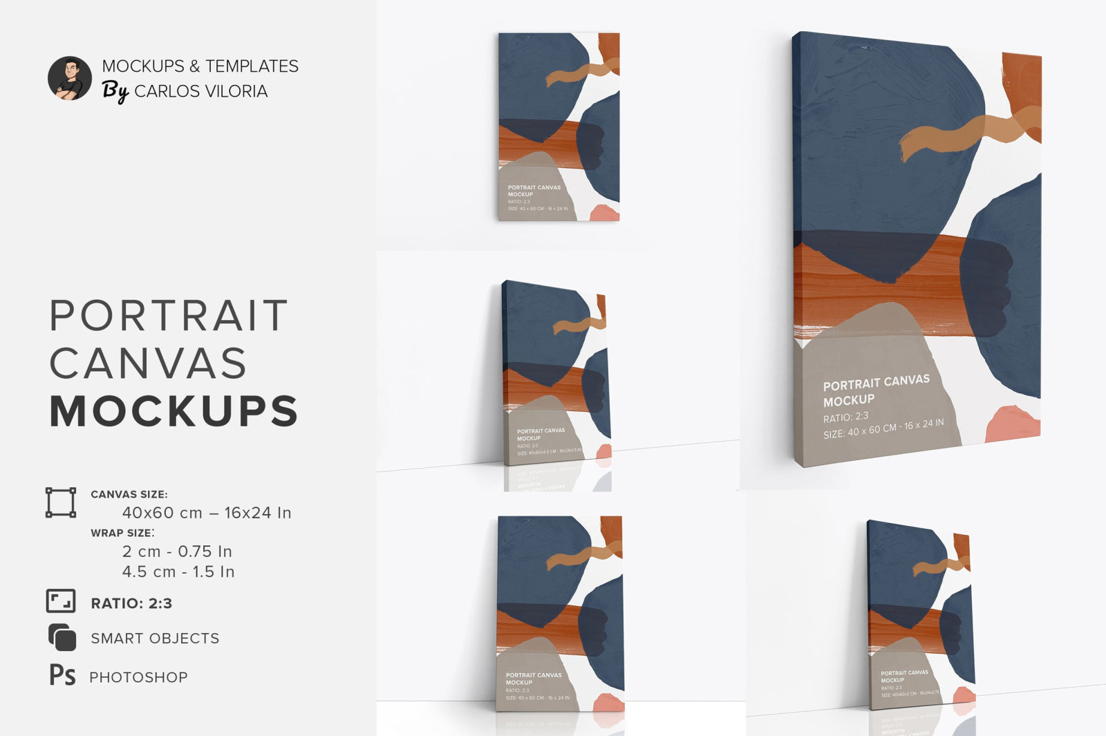 Canvas Mockups Bundle 1