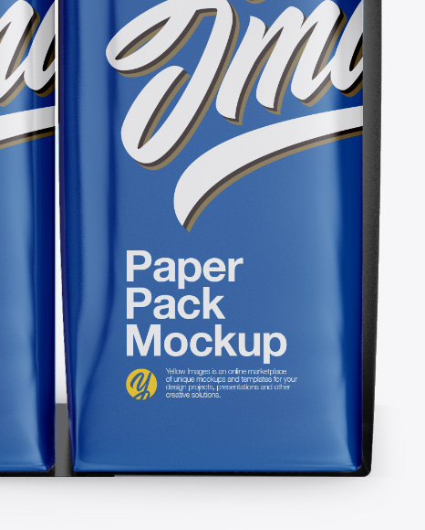 6-Pack Paper Carrier Mockup