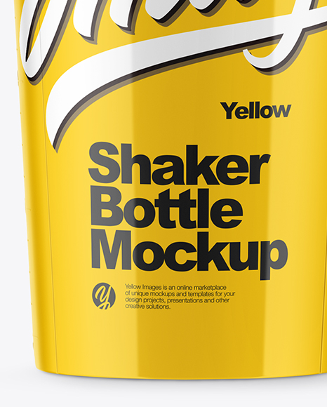 Glossy Shaker Bottle Mockup