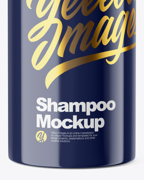 Glossy Shampoo Bottle Mockup