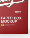 Paper Box Mockup - Front View