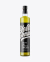 Clear Glass Olive Oil Bottle Mockup